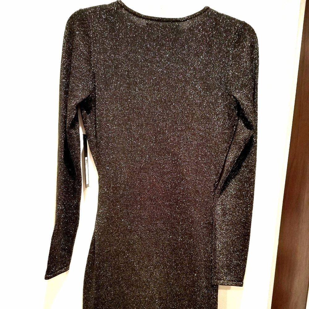 NWT Andrew Marc New York Black Gold Dress size S - Picture 4 of 8